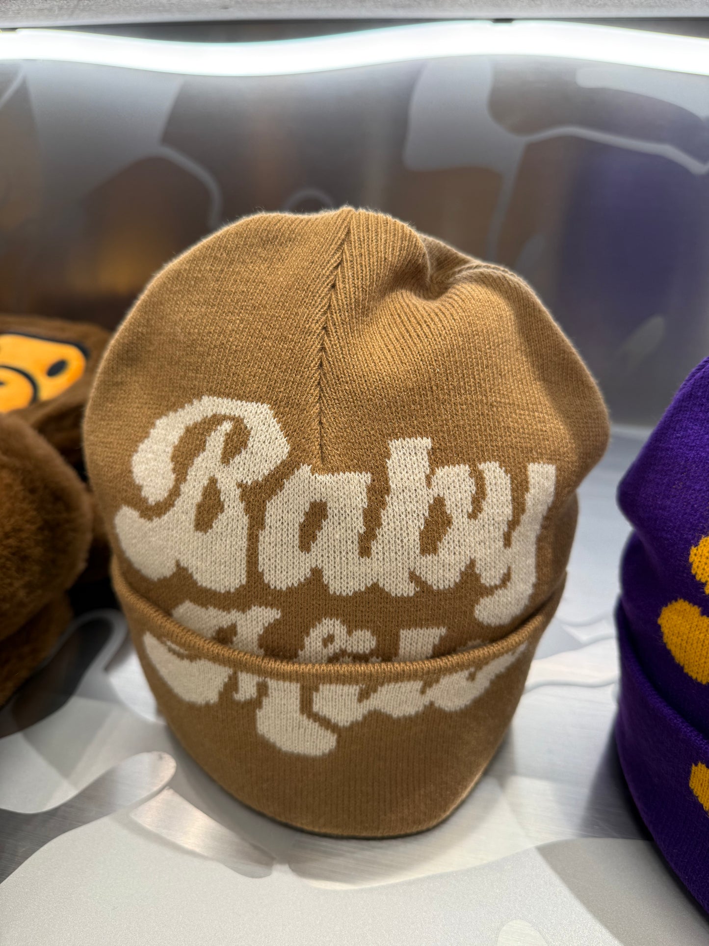 香港直郵 BABY MILO STORE  撞色字母提花針織冷帽4572 0MXHTW4572XXR