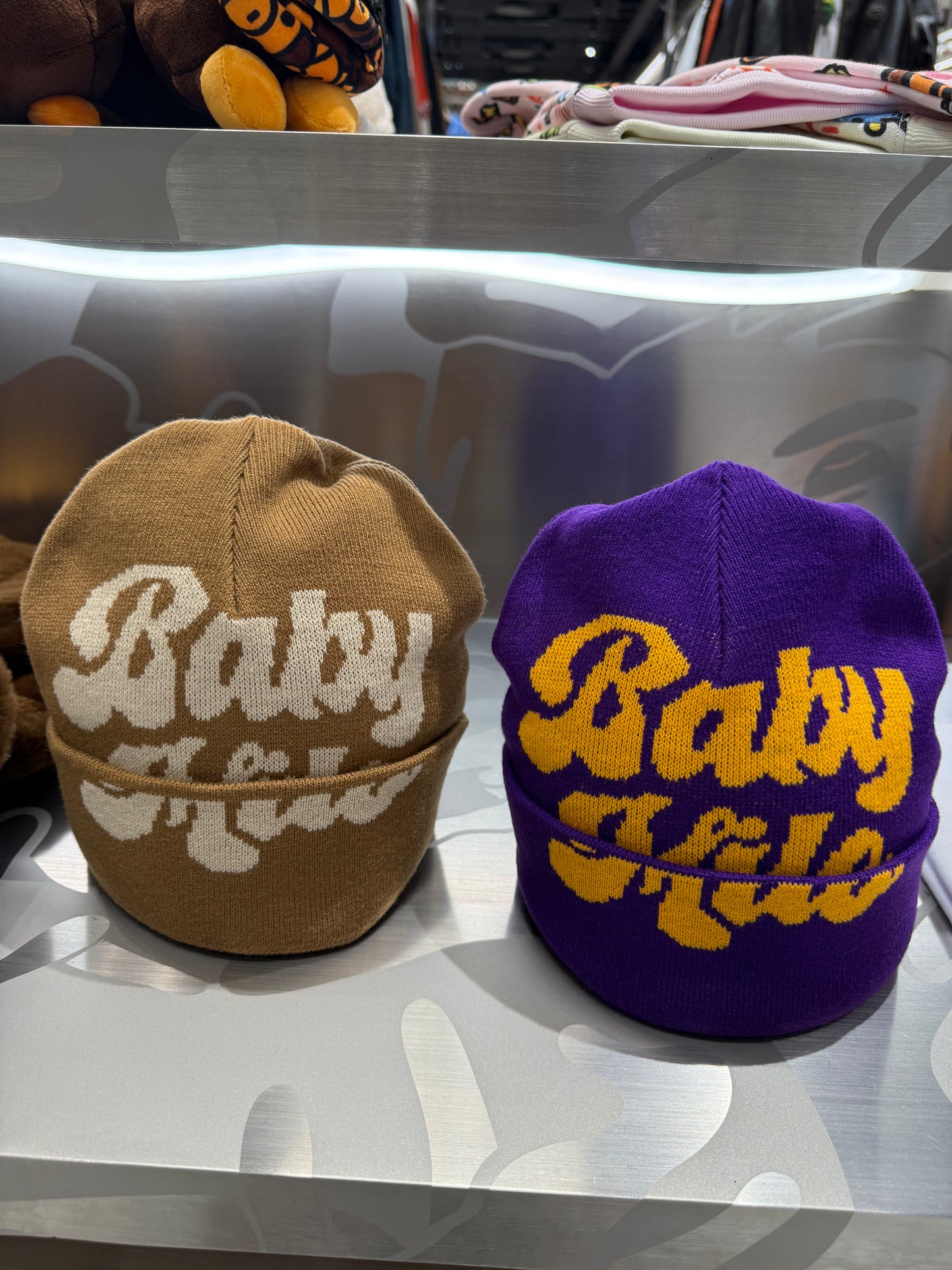 香港直郵 BABY MILO STORE  撞色字母提花針織冷帽4572 0MXHTW4572XXR