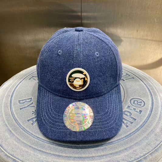 AAPE Moonface camo patch cap 23 秋冬 配飾猿顏迷彩徽章字母刺繡牛仔鴨舌帽棒球帽 5222XXL