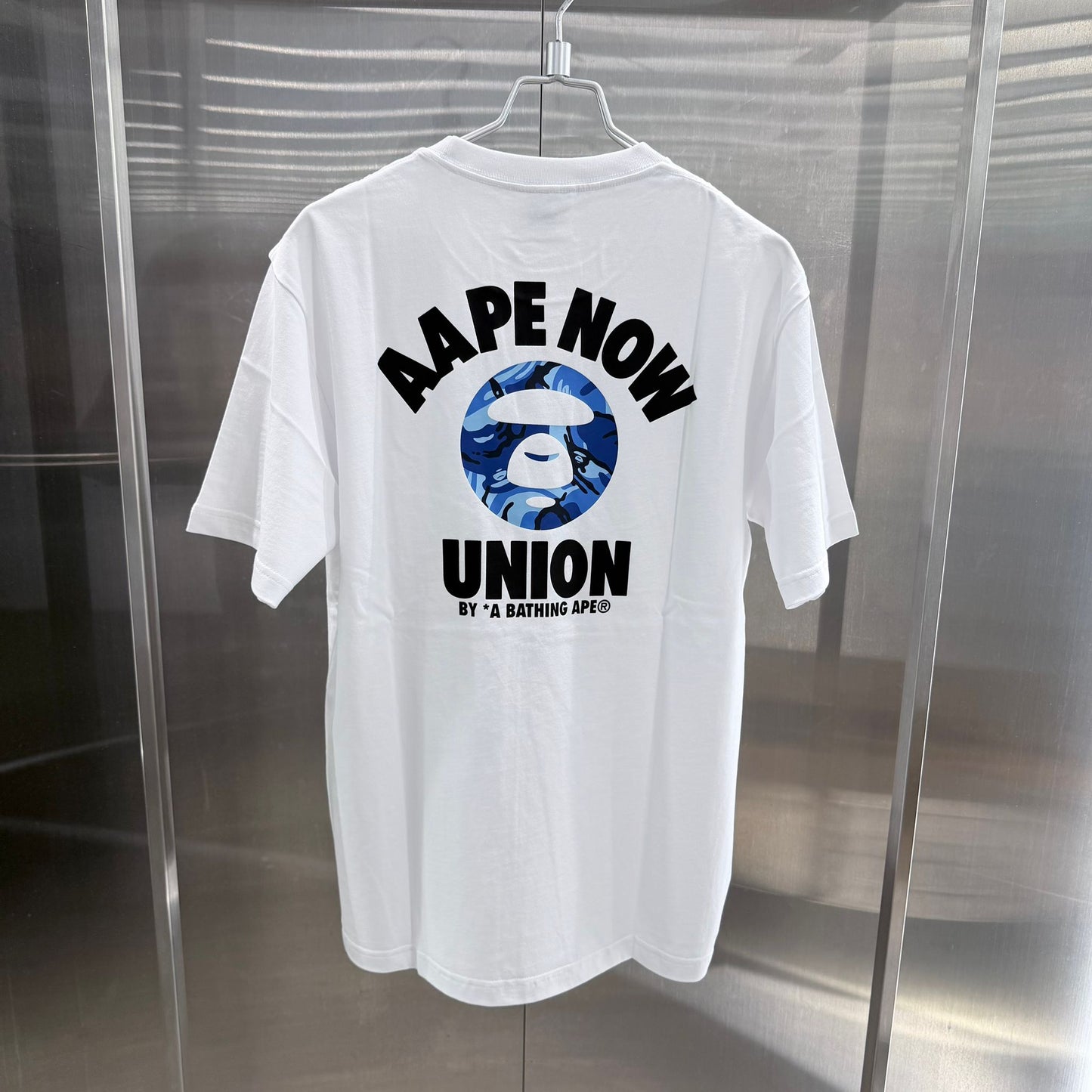 香港直郵 Aape 男裝 26春夏 猿人迷彩徽章舒適潮流字母印花短袖T恤1869