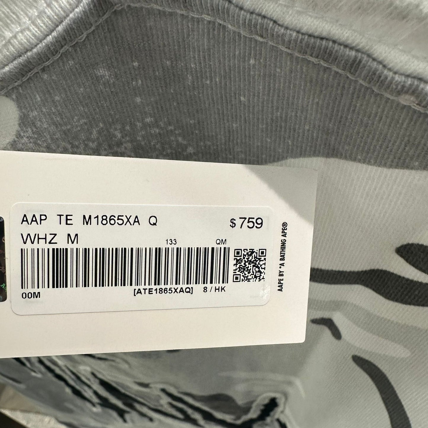 香港直郵 Aape 男裝 26春夏 AAPEUNVS 哥特風貼布猿人字母刺繡個性短袖T恤1865
