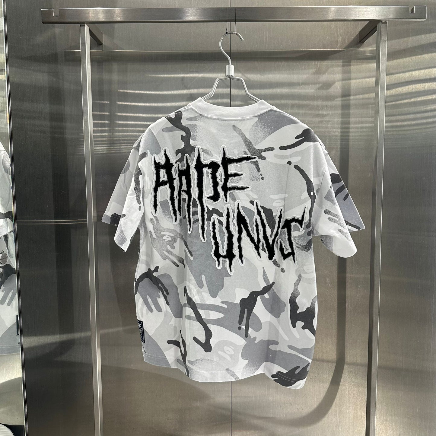 香港直郵 Aape 男裝 26春夏 AAPEUNVS 哥特風貼布猿人字母刺繡個性短袖T恤1865