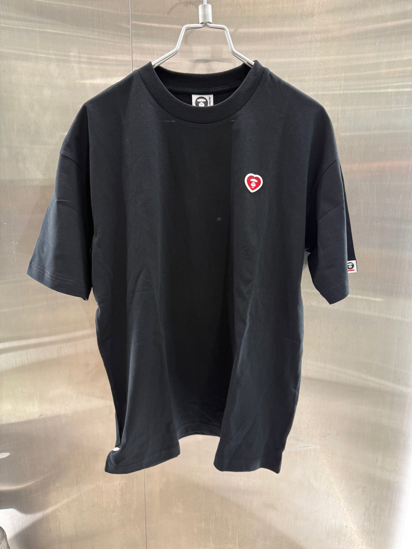 香港代購 專櫃正品 Aape 男裝 26春夏 心型猿人徽章舒適簡約純色圓領短袖T恤1807