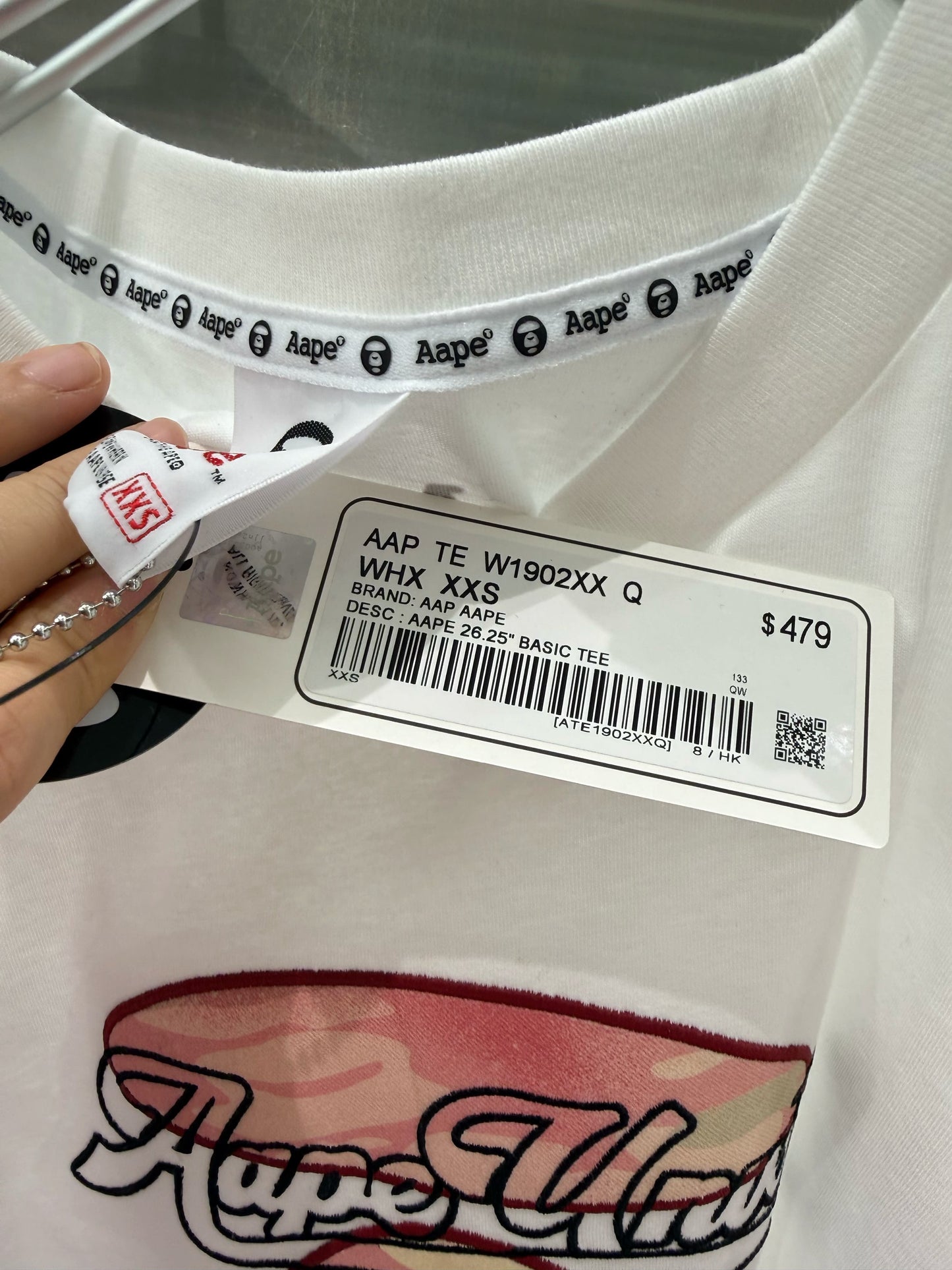 香港代購 專櫃正品 Aape 26春夏 女裝 字母刺繡猿人迷彩印花舒適休閑短袖T恤1902