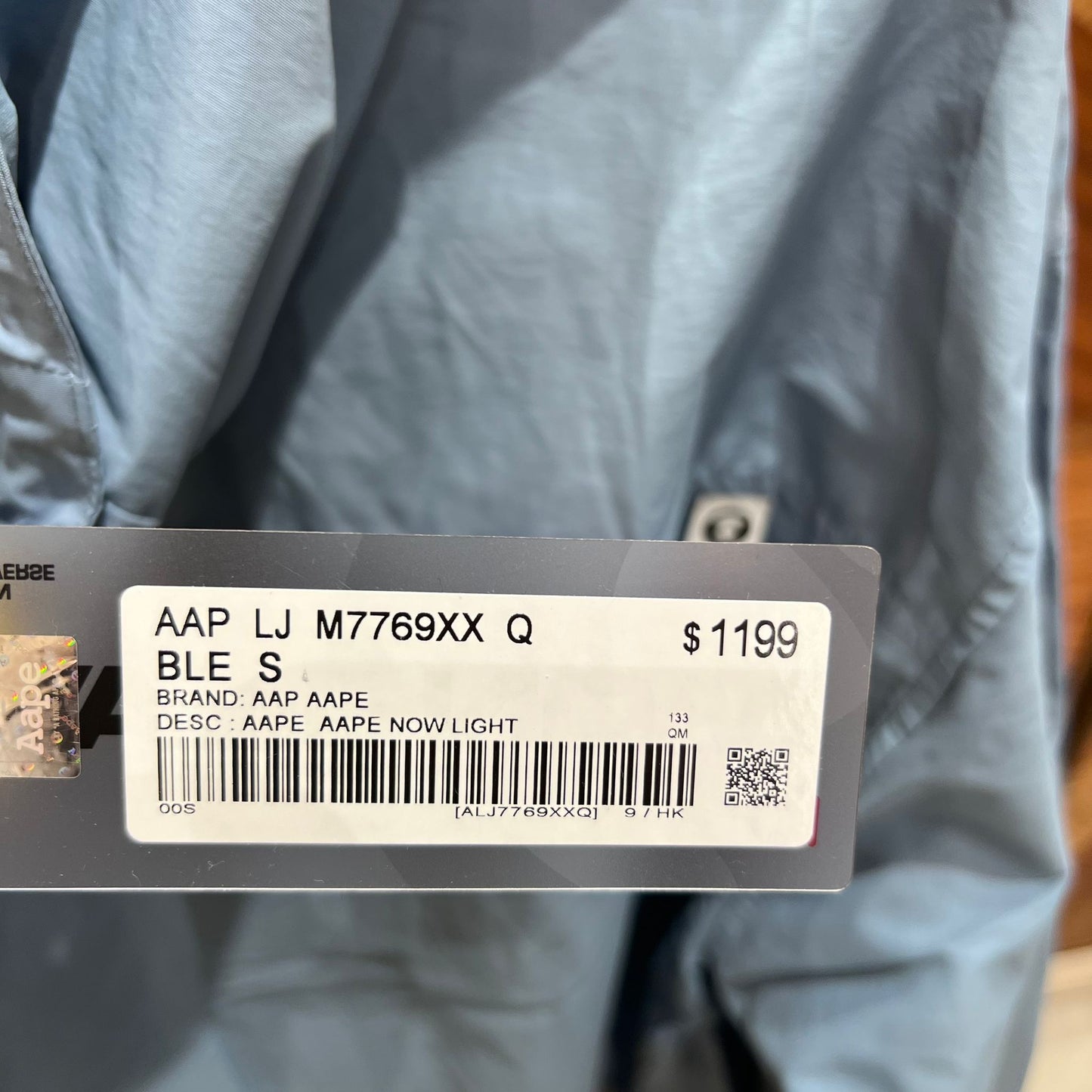 香港代購 專櫃正品 Aape 26春夏 AAPENOW 猿人小標徽章連帽薄夾克外套7769