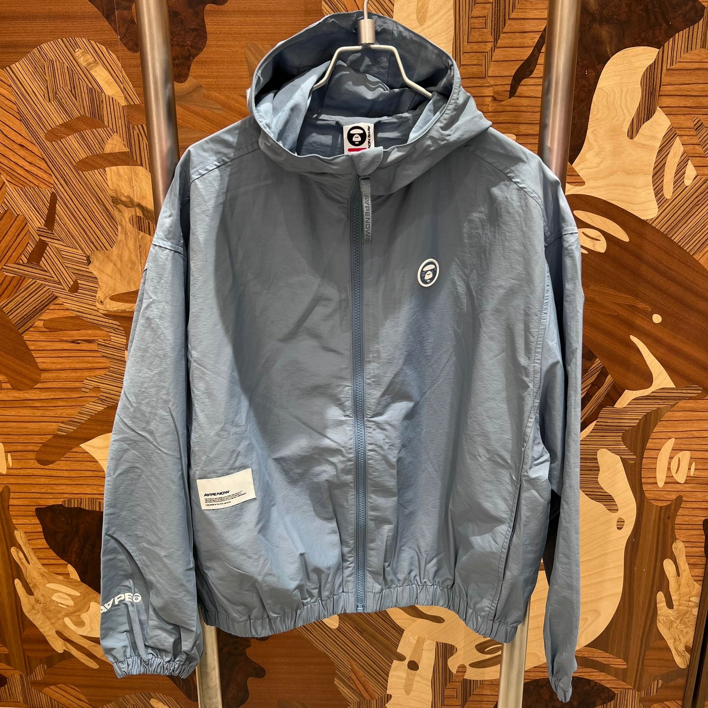 香港代購 專櫃正品 Aape 26春夏 AAPENOW 猿人小標徽章連帽薄夾克外套7769