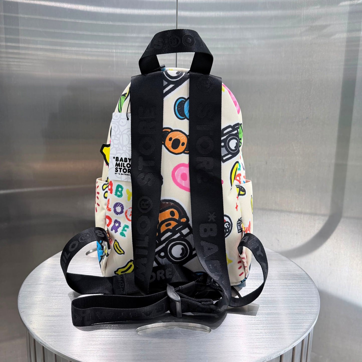 香港直郵 專櫃正品 BABY MILO STORE  26秋冬卡通小猴子圖案雙肩包（小）4279 硬款