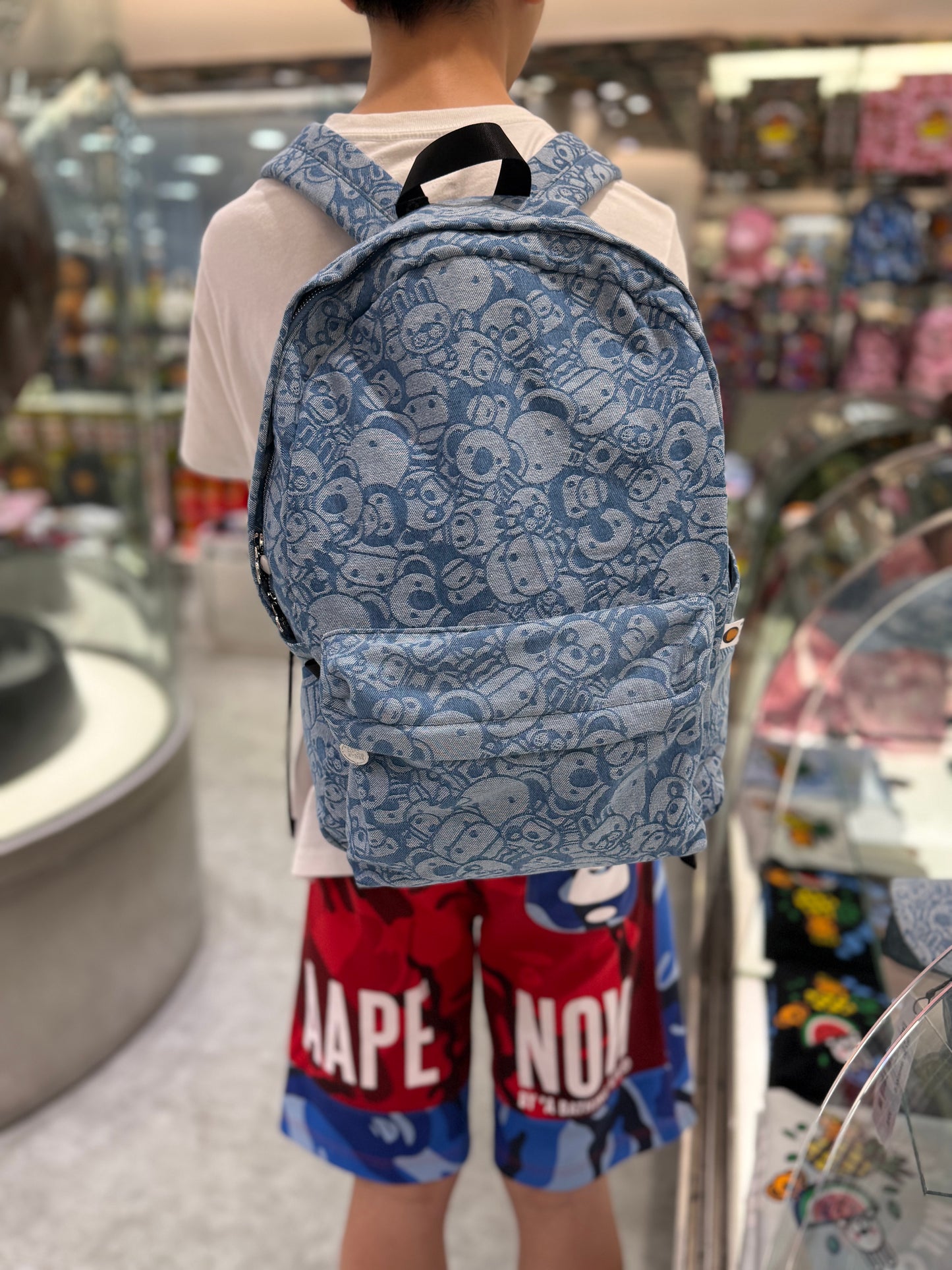 香港代購 專櫃正品 26春夏 BABY MILO STORE配飾卡通動物圖案滿印雙肩包（大號）4439