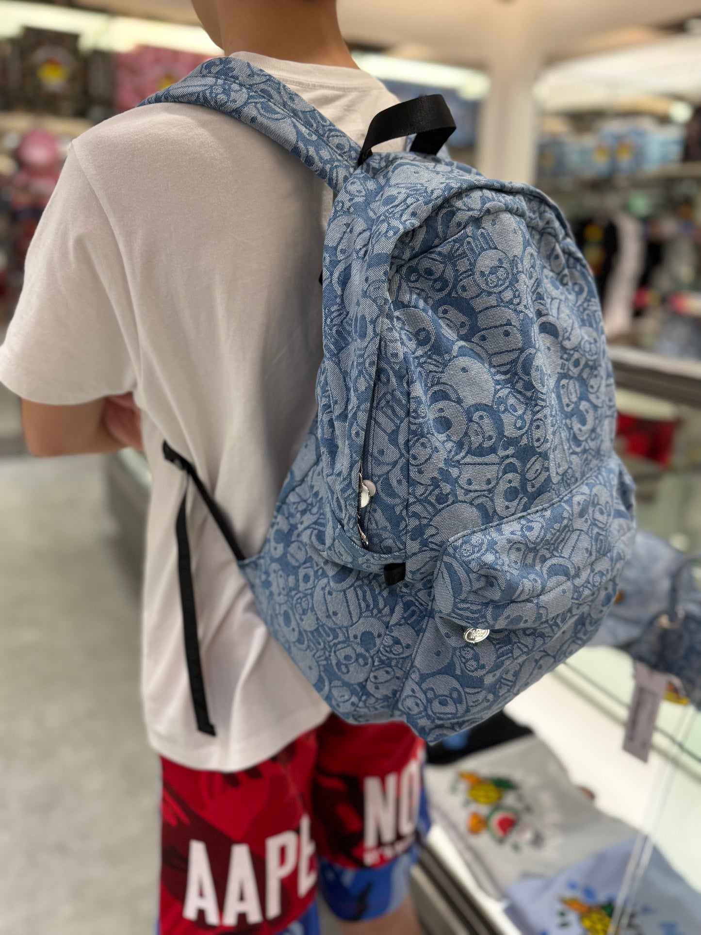 香港代購 專櫃正品 26春夏 BABY MILO STORE配飾卡通動物圖案滿印雙肩包（大號）4439