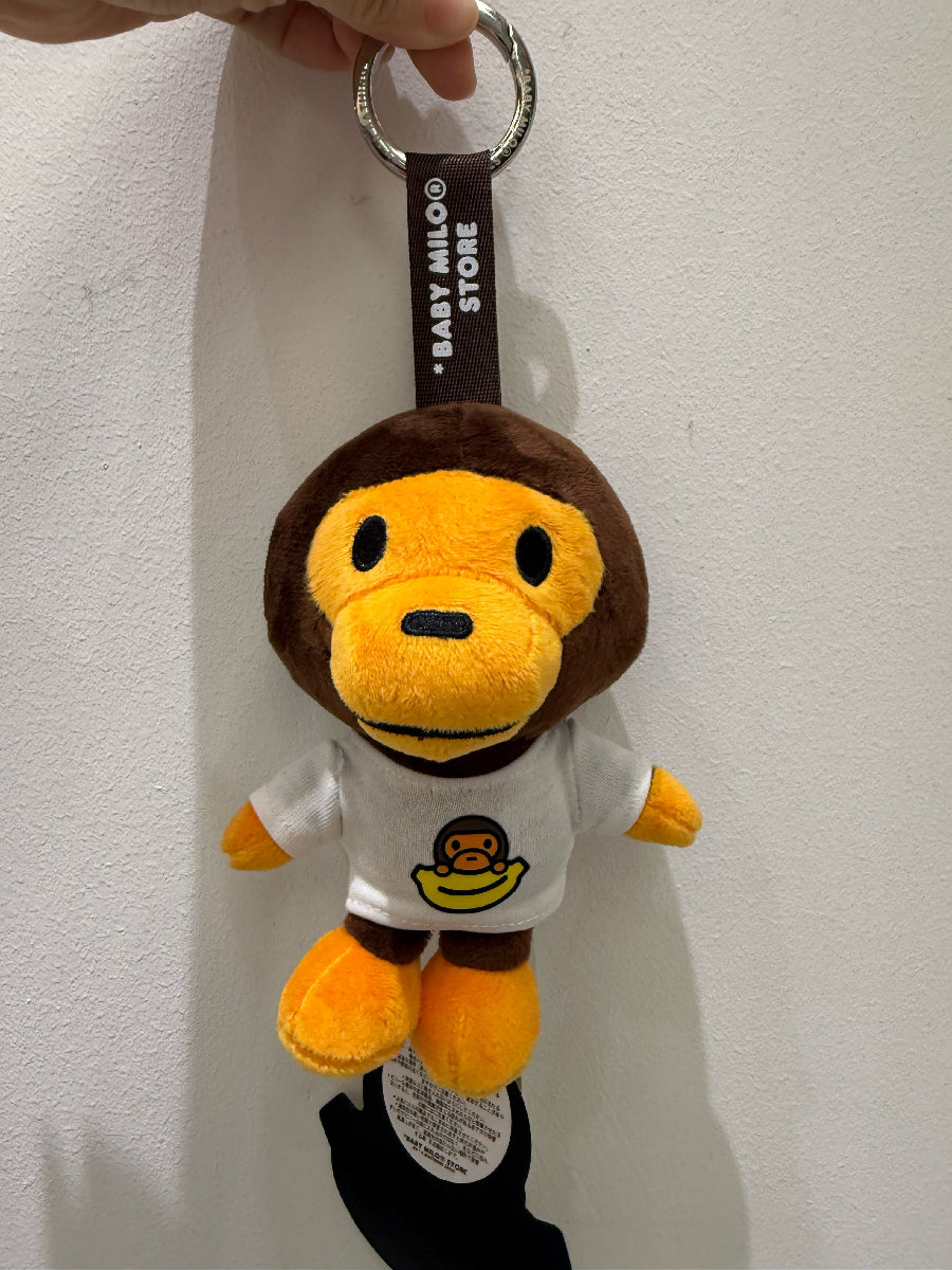 香港直郵 專櫃正品 BABY MILO STORE 卡通香蕉T恤小猴毛絨掛件鑰匙扣4477