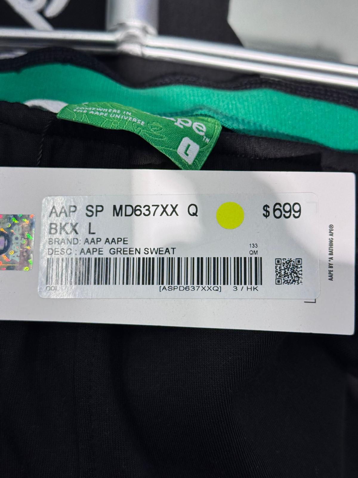 香港直郵 專櫃正品 Aape 26春夏 男 AAPEUNVS 運動系列匹克球猿人徽章舒適休閒短褲D637