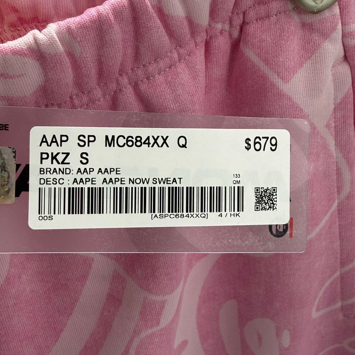 香港代購 專櫃正品 26春夏 Aape AAPENOW 猿人徽章迷彩潮流休閒短褲C684