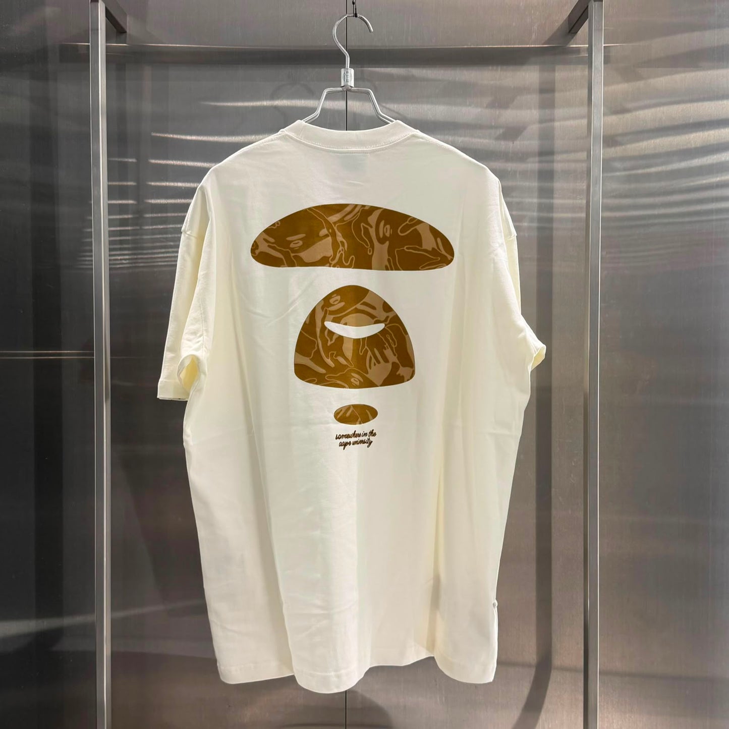 Aape 2026 秋冬 男裝秋冬學院街頭木紋刺繡猿人迷彩印花短袖T恤 1999 XXR