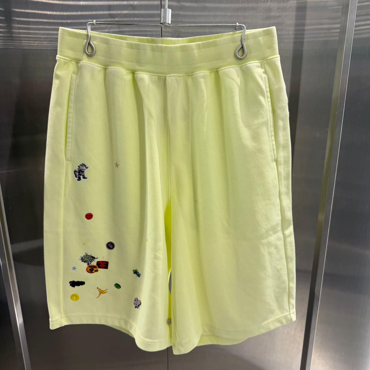 香港直郵 專櫃正品 Aape 26春夏 男 字母刺繡卡通圖案印花潮流舒適休閒短褲D617