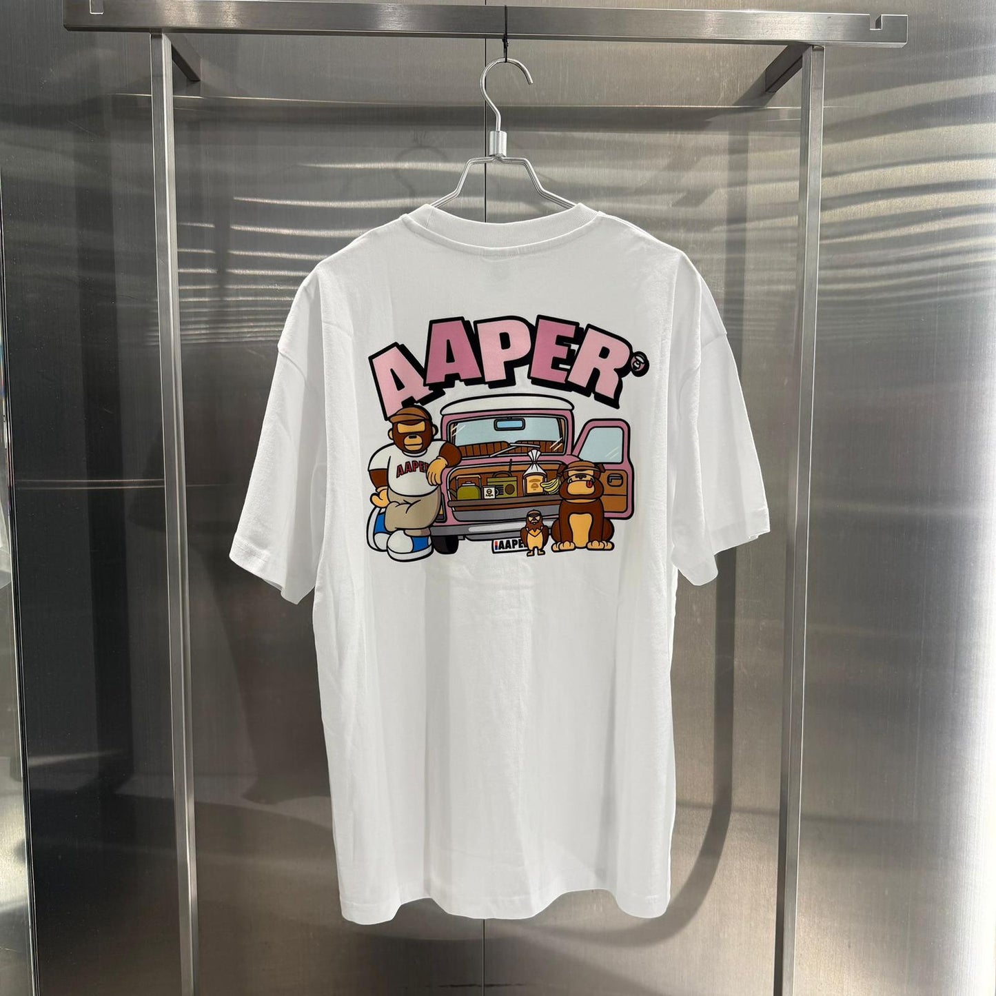 香港代購 專櫃正品 26春夏 Aape AAPER 猿人軍團卡通圖案印花休閒舒適短袖T恤1827