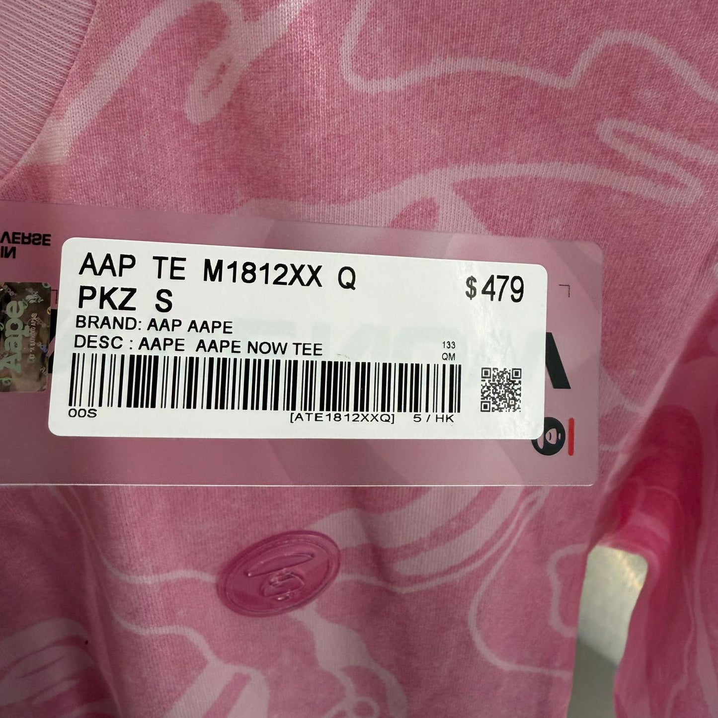 香港直郵專櫃正品 Aape 男装 26春夏 AAPENOW 猿人徽章潮流舒適休閒迷彩短袖T恤1812