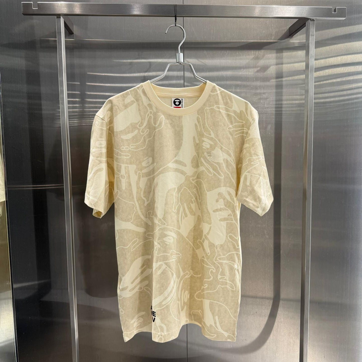 香港直郵專櫃正品 Aape 男装 26春夏 AAPENOW 猿人徽章潮流舒適休閒迷彩短袖T恤1812