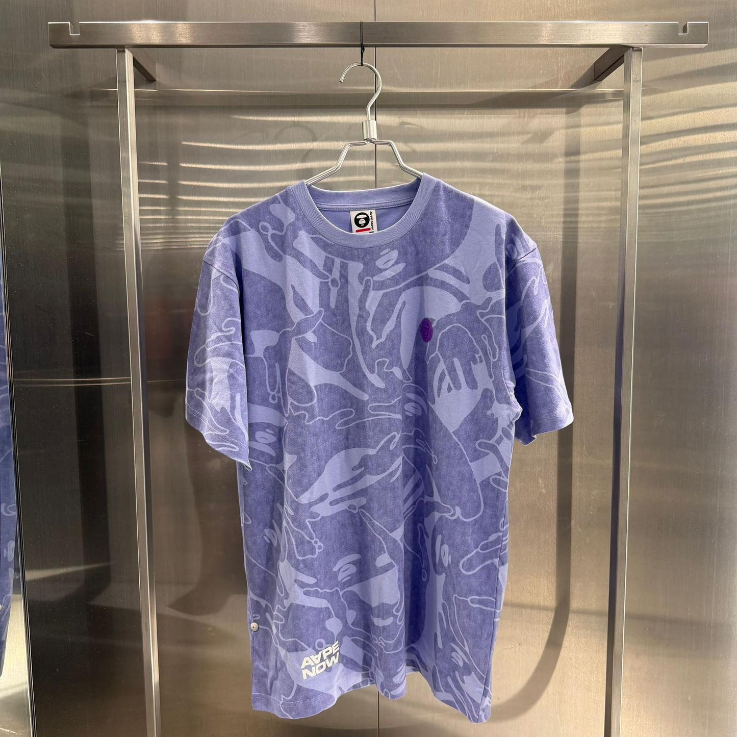 香港直郵專櫃正品 Aape 男装 26春夏 AAPENOW 猿人徽章潮流舒適休閒迷彩短袖T恤1812