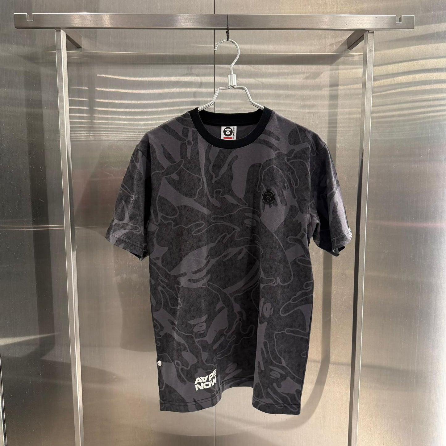 香港直郵專櫃正品 Aape 男装 26春夏 AAPENOW 猿人徽章潮流舒適休閒迷彩短袖T恤1812