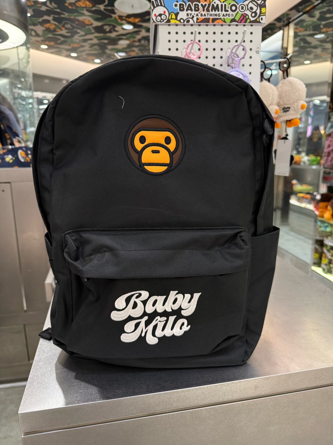 BABY MILO STORE 2026 秋冬 卡通小猴字母印花雙肩包（大）4520