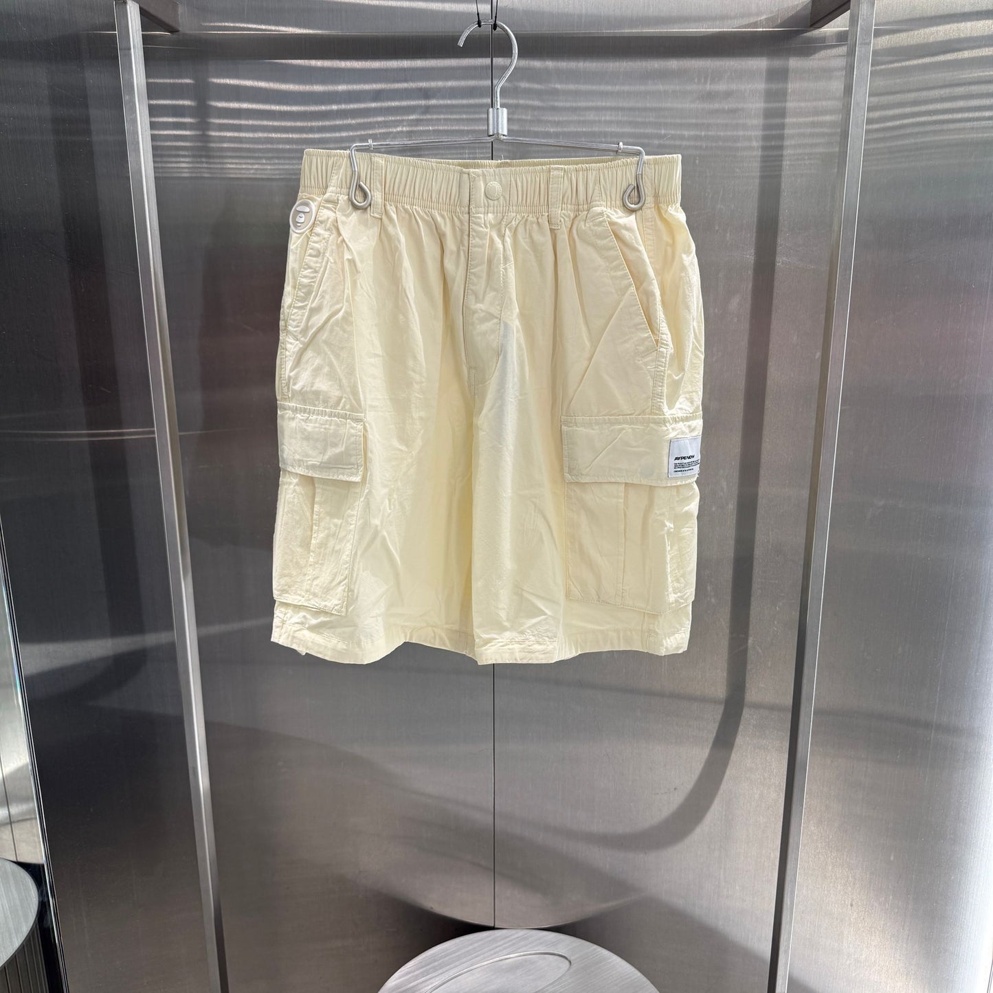 香港代購 專櫃正品 26春夏 Aape 男 AAPENOW 猿人小標徽章多口袋潮流純色工裝褲C681