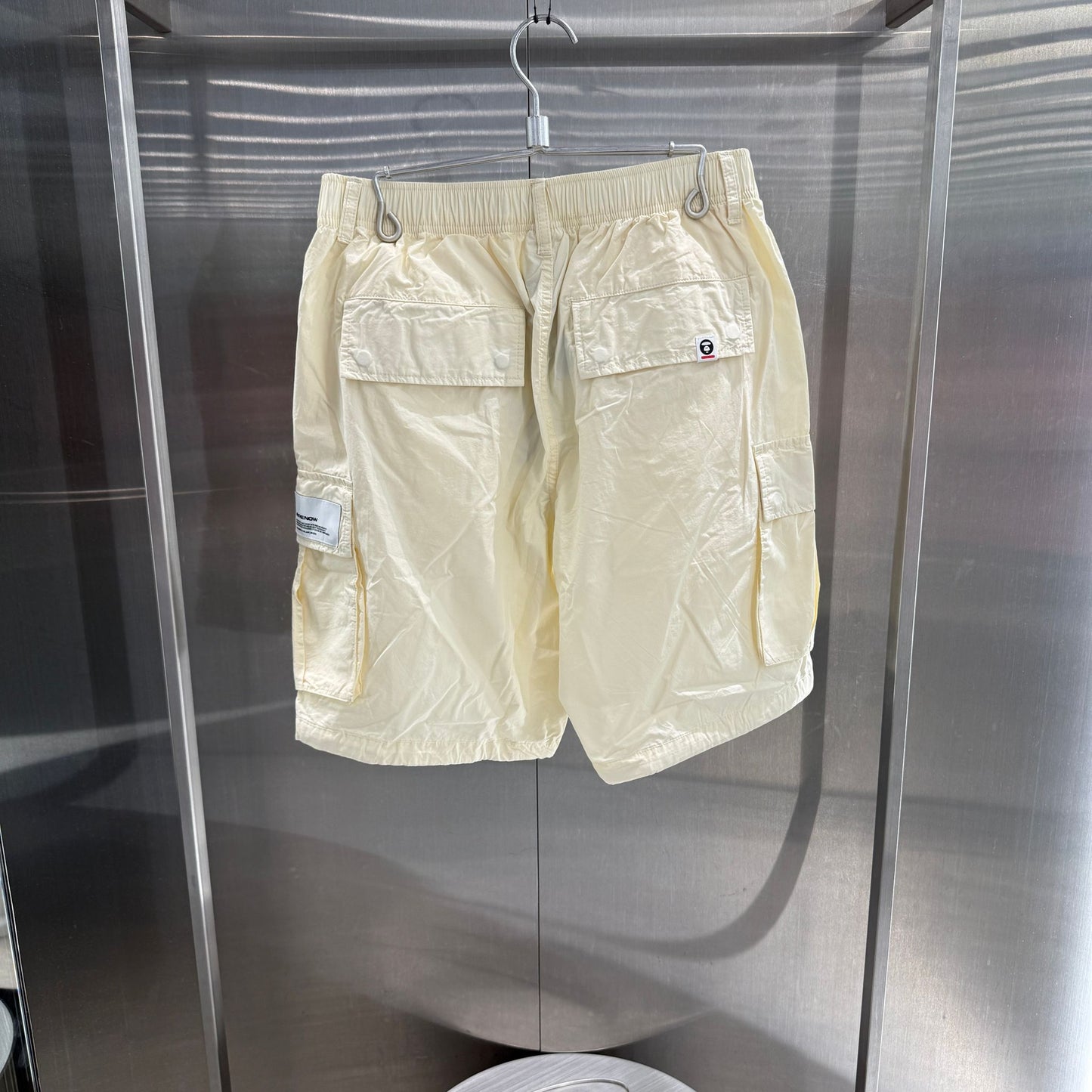 香港代購 專櫃正品 26春夏 Aape 男 AAPENOW 猿人小標徽章多口袋潮流純色工裝褲C681