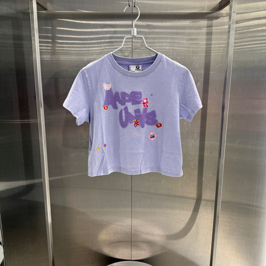 香港代購 專櫃正品 26春夏 Aape 女 AAPEUNVS 美式塗鴉卡通圖案印花潮流短袖T恤1899