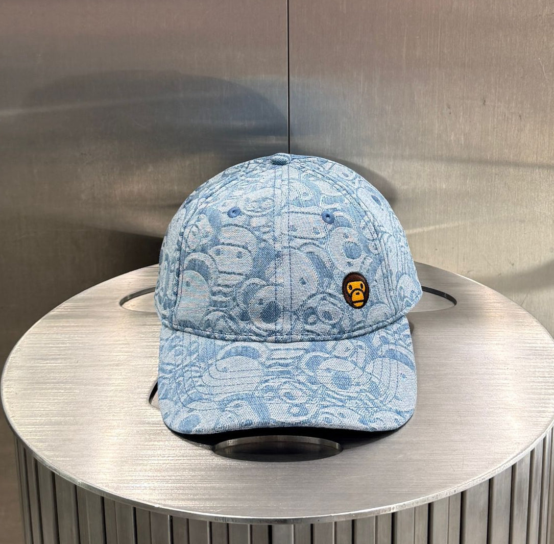 香港代購 專櫃正品 BABY MILO STORE 卡通刺繡小猴動物滿印鴨舌帽棒球帽4466