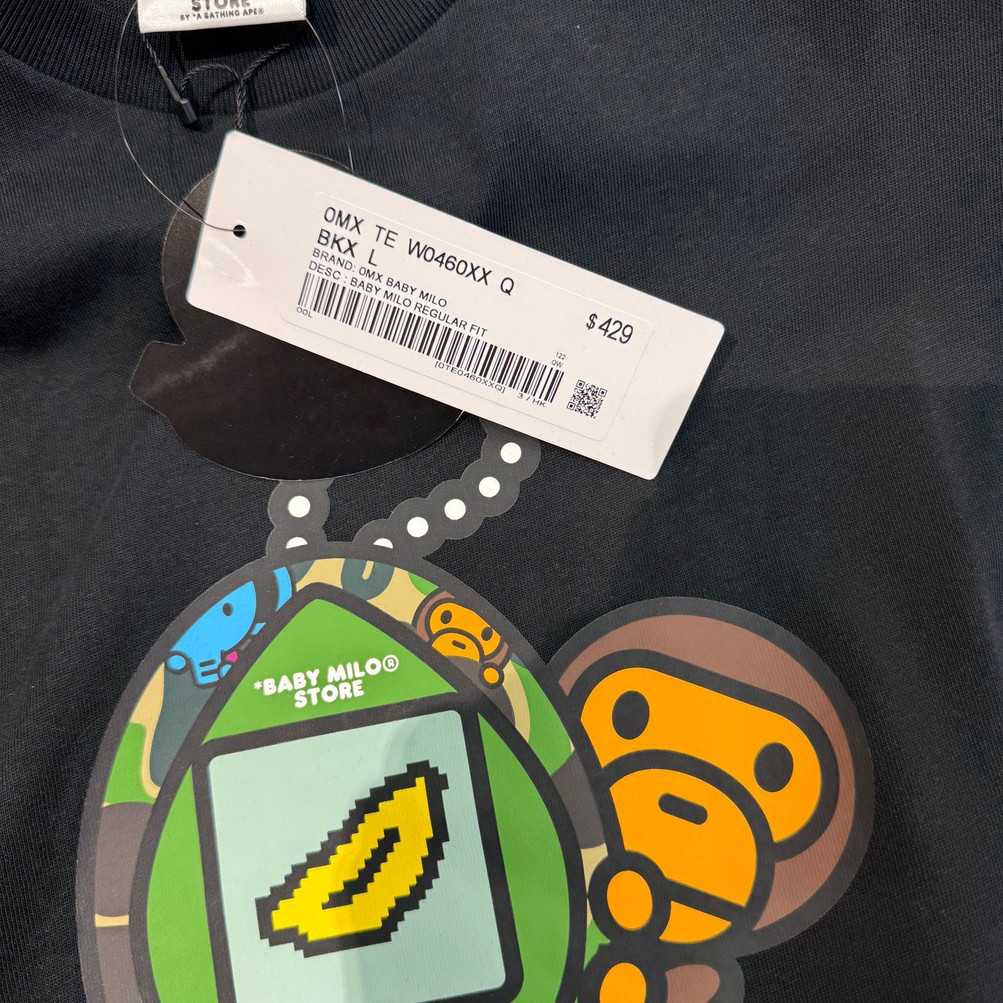 香港代購 專櫃正品 BABY MILO STORE 女裝卡通小猴拓麻歌子圖案印花短袖T恤0460