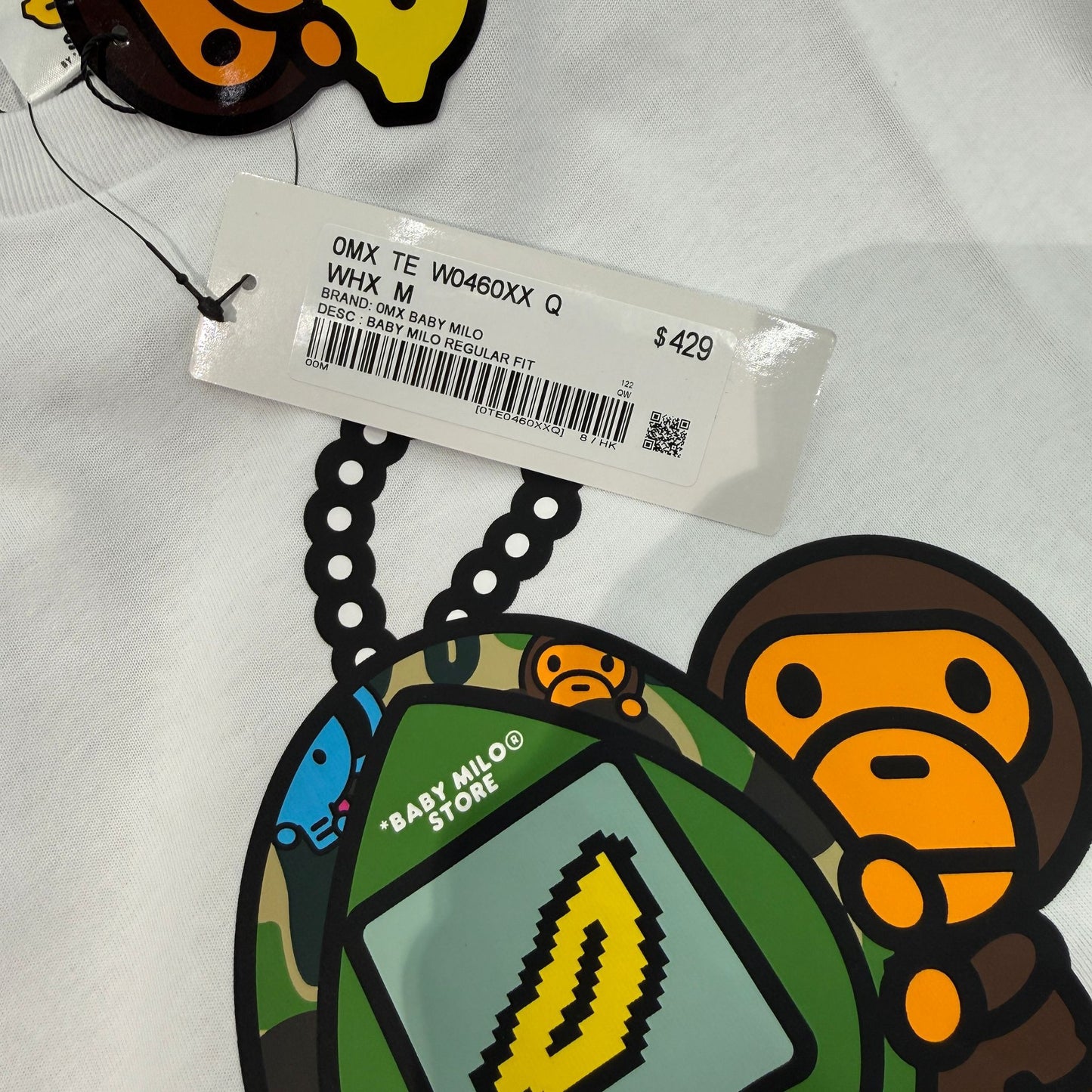 香港代購 專櫃正品 BABY MILO STORE 女裝卡通小猴拓麻歌子圖案印花短袖T恤0460