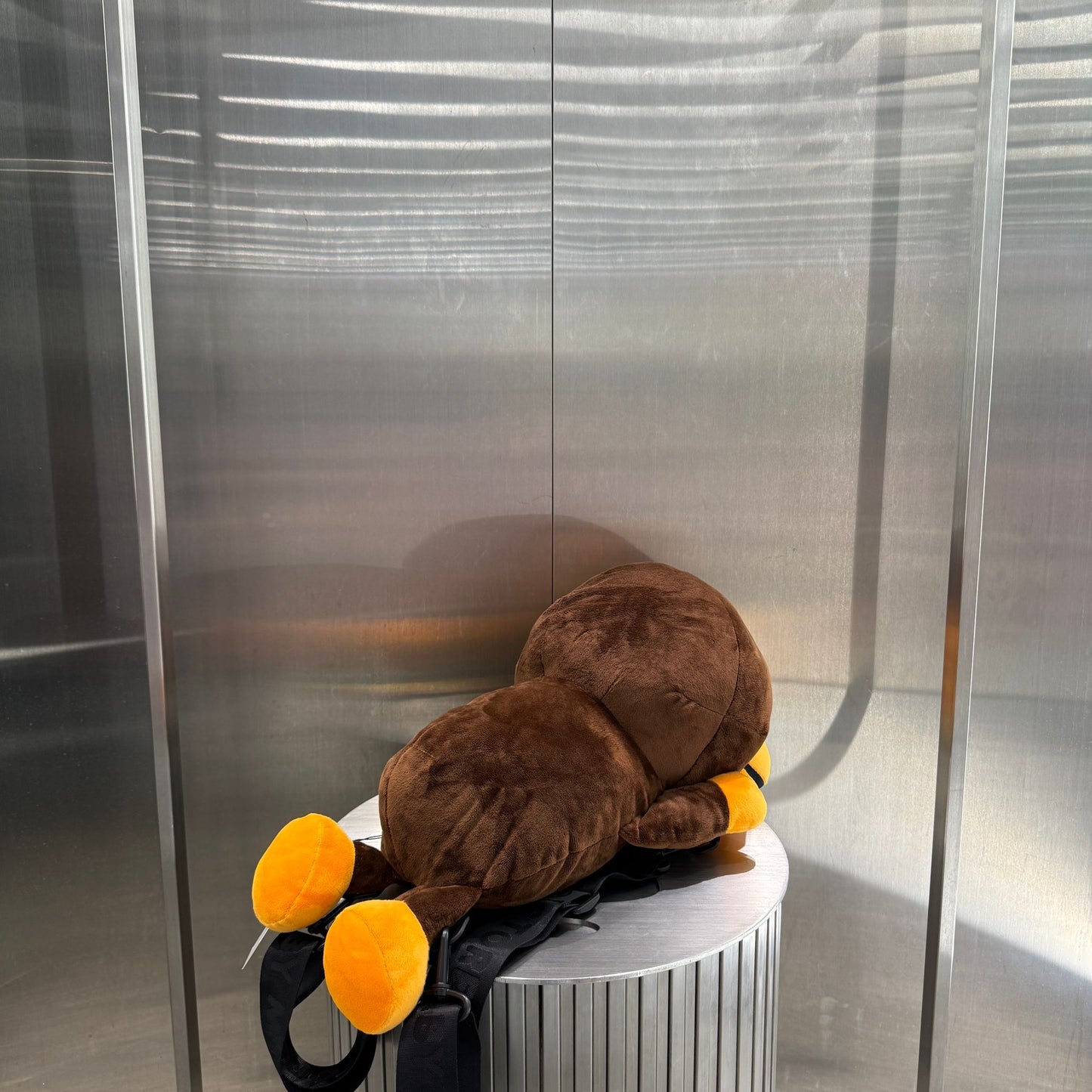 香港代購 專櫃正品 BABY MILO STORE 卡通毛絨趴趴小猴公仔雙肩包4440