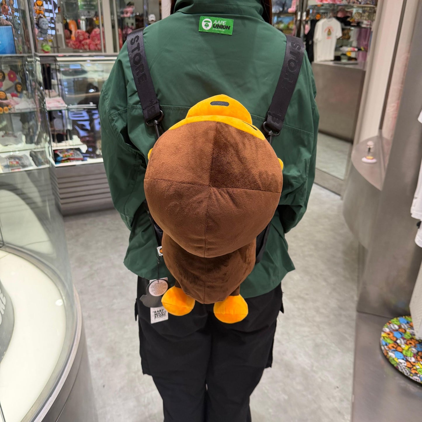 香港代購 專櫃正品 BABY MILO STORE 卡通毛絨趴趴小猴公仔雙肩包4440