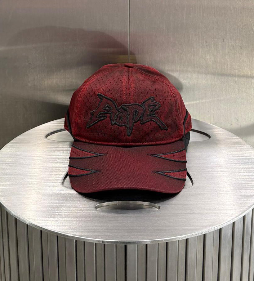 香港代購 專櫃正品 26春夏 Aape  字母刺繡水洗做舊潮流網孔鴨舌帽5382