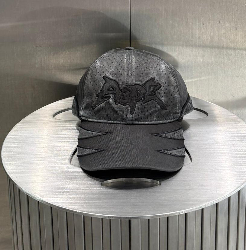 香港代購 專櫃正品 26春夏 Aape  字母刺繡水洗做舊潮流網孔鴨舌帽5382