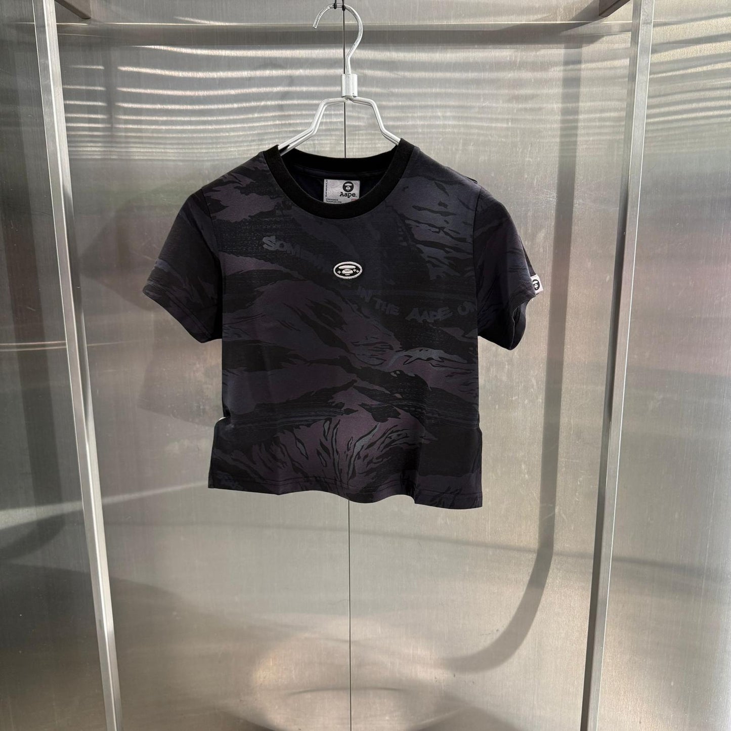 香港代購 專櫃正品 26春夏 Aape 女 猿人刺繡徽章迷彩潮流舒適短袖T恤1913
