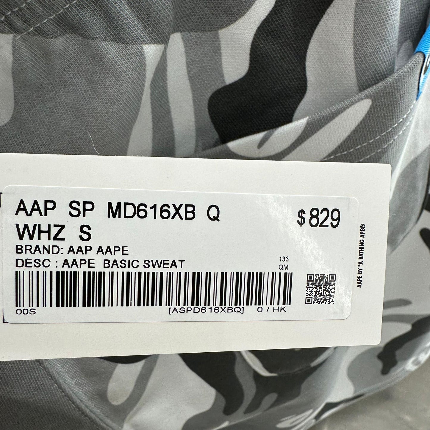 香港代購 專櫃正品 26春夏 Aape 男 猿人徽章迷彩口袋潮流舒適休閒短褲D616