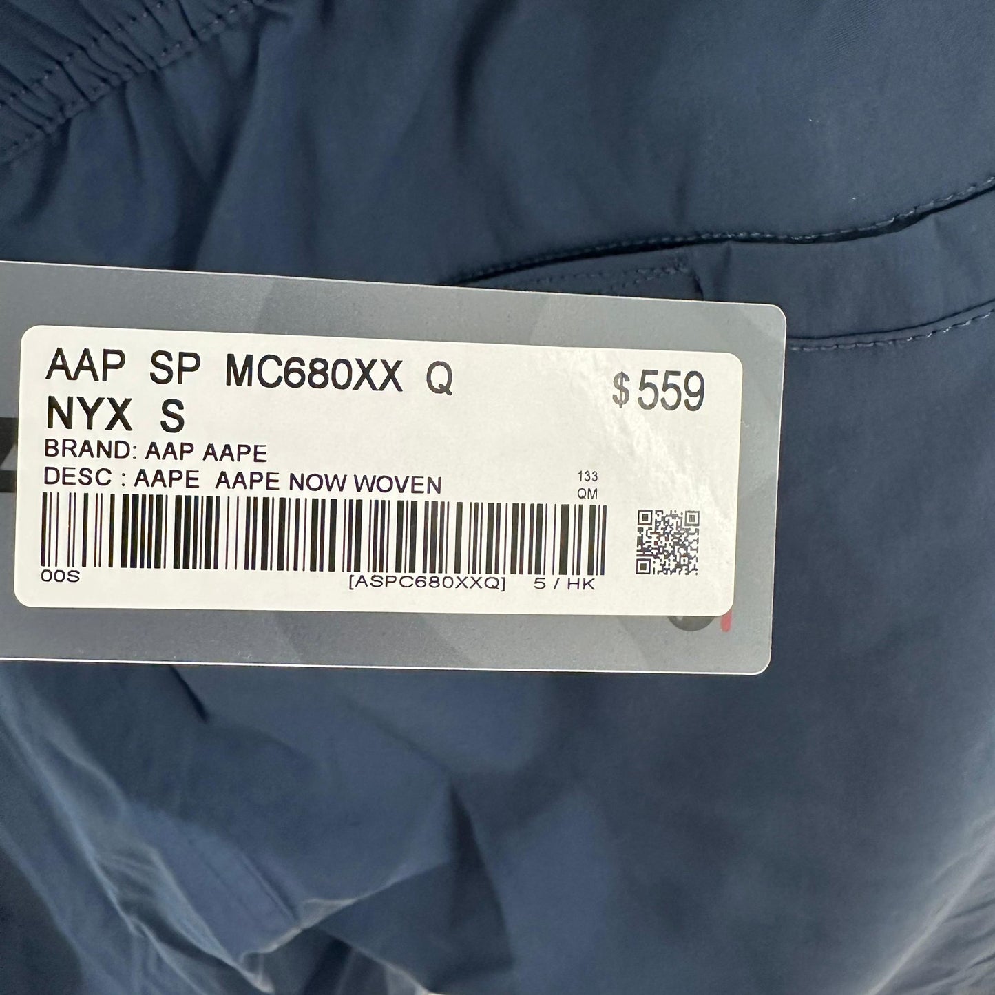 香港代購 專櫃正品 26春夏 Aape 男 AAPENOW 猿人小標徽章簡約舒適潮流短褲C680