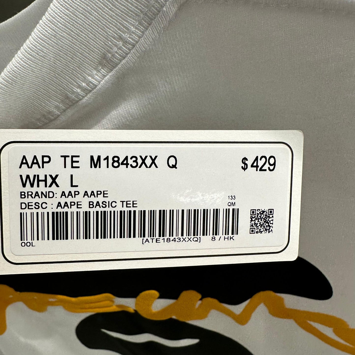 香港代購 專櫃正品 26春夏 Aape 男 AAPEUNVS 猿人發泡字母印花潮流舒適短袖T恤1843