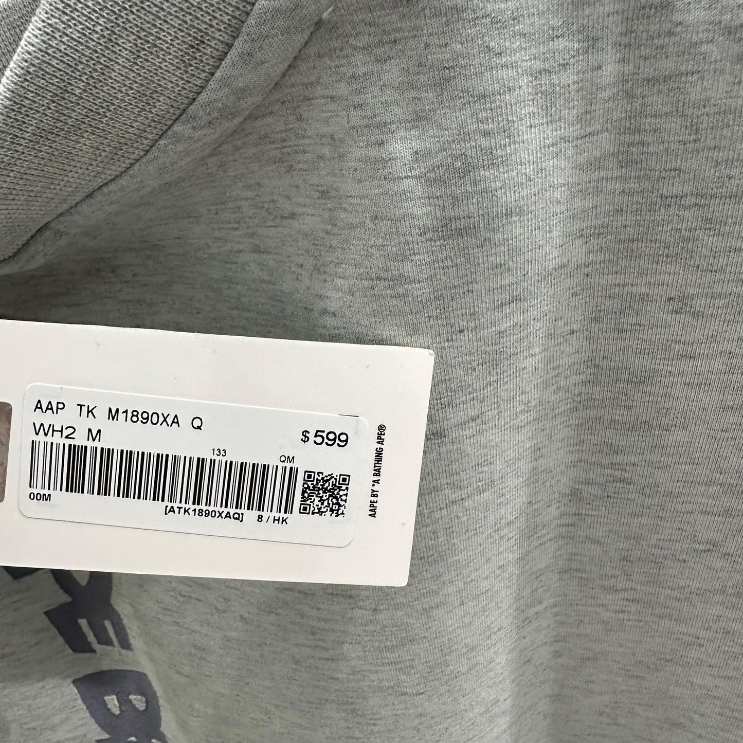 香港代購 專櫃正品 26春夏 Aape 男 字母刺繡猿人印花舒適潮流休閒背心1890