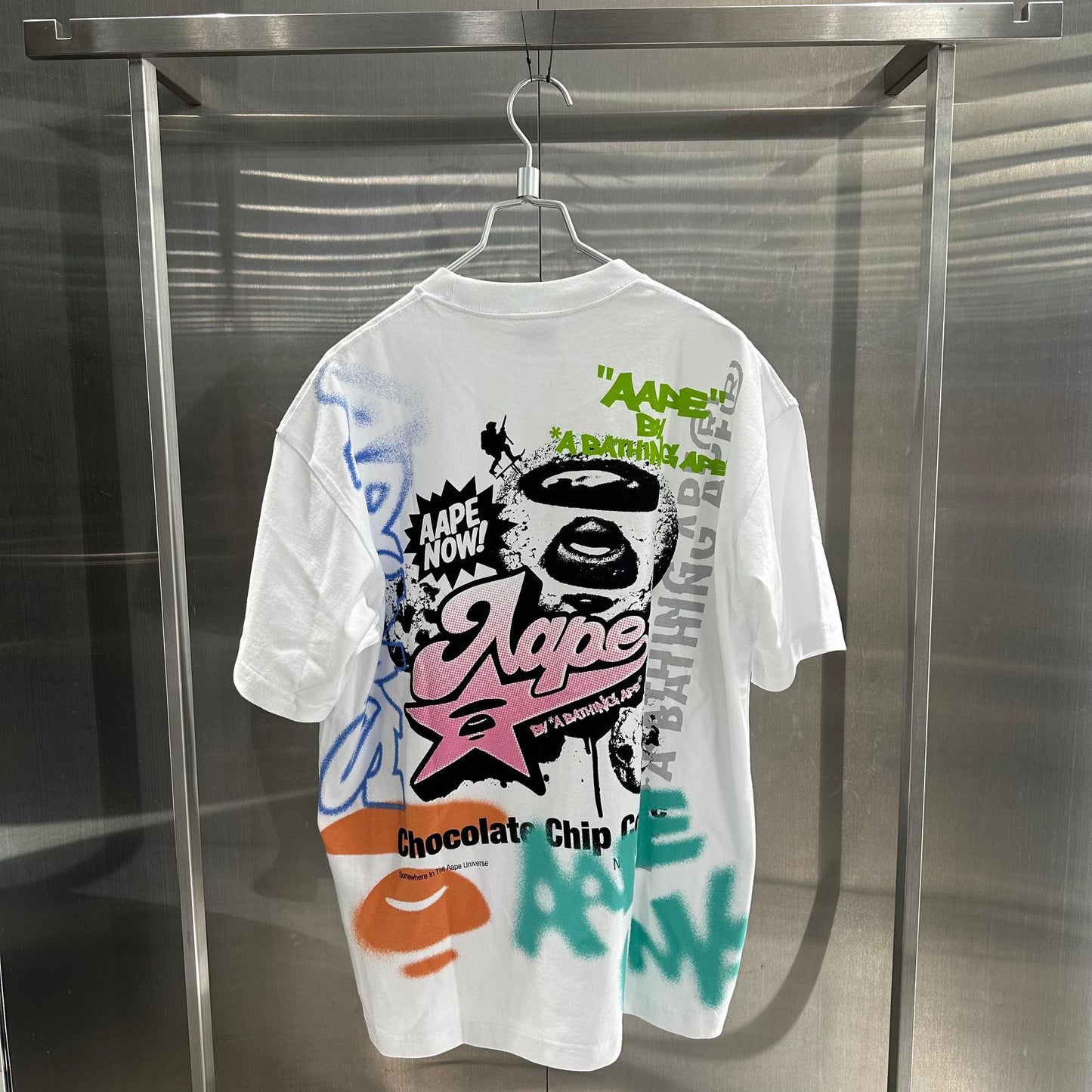香港代購 專櫃正品 26春夏 Aape 男 AAPEUNVS 美式塗鴉印花街頭嘻哈潮流短袖T恤1887