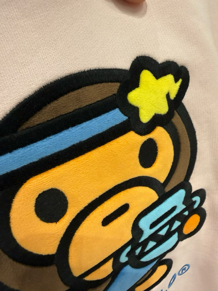 BABY MILO STORE 水瓶座小猴加絨長袖圓領衛衣3048