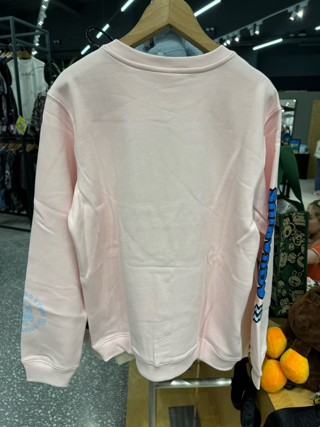BABY MILO STORE 水瓶座小猴加絨長袖圓領衛衣3048