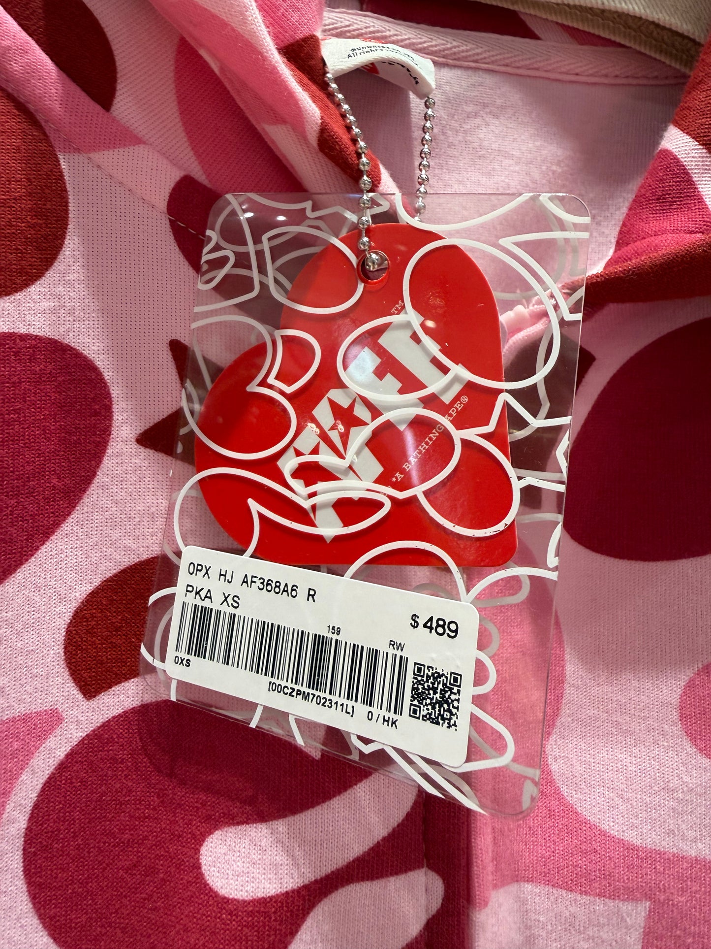 香港直郵 APEE 愛心迷彩帶帽衛衣