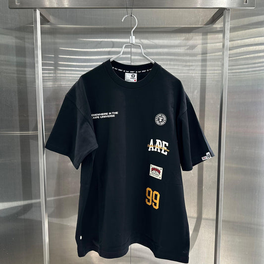Aape 香港直郵 26春夏 男 AAPEUNVS 字母數字刺繡猿人徽章潮流短袖T恤1850