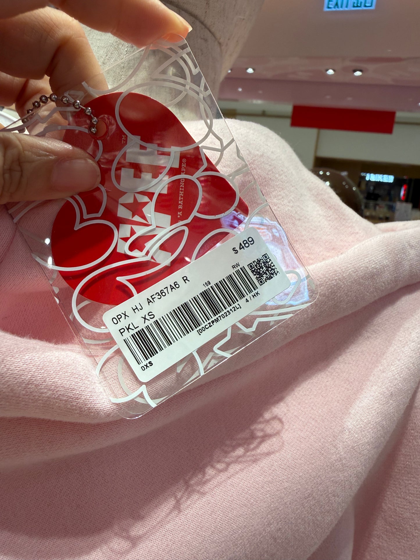 香港直郵 APEE 帶帽愛心logo衛衣 367