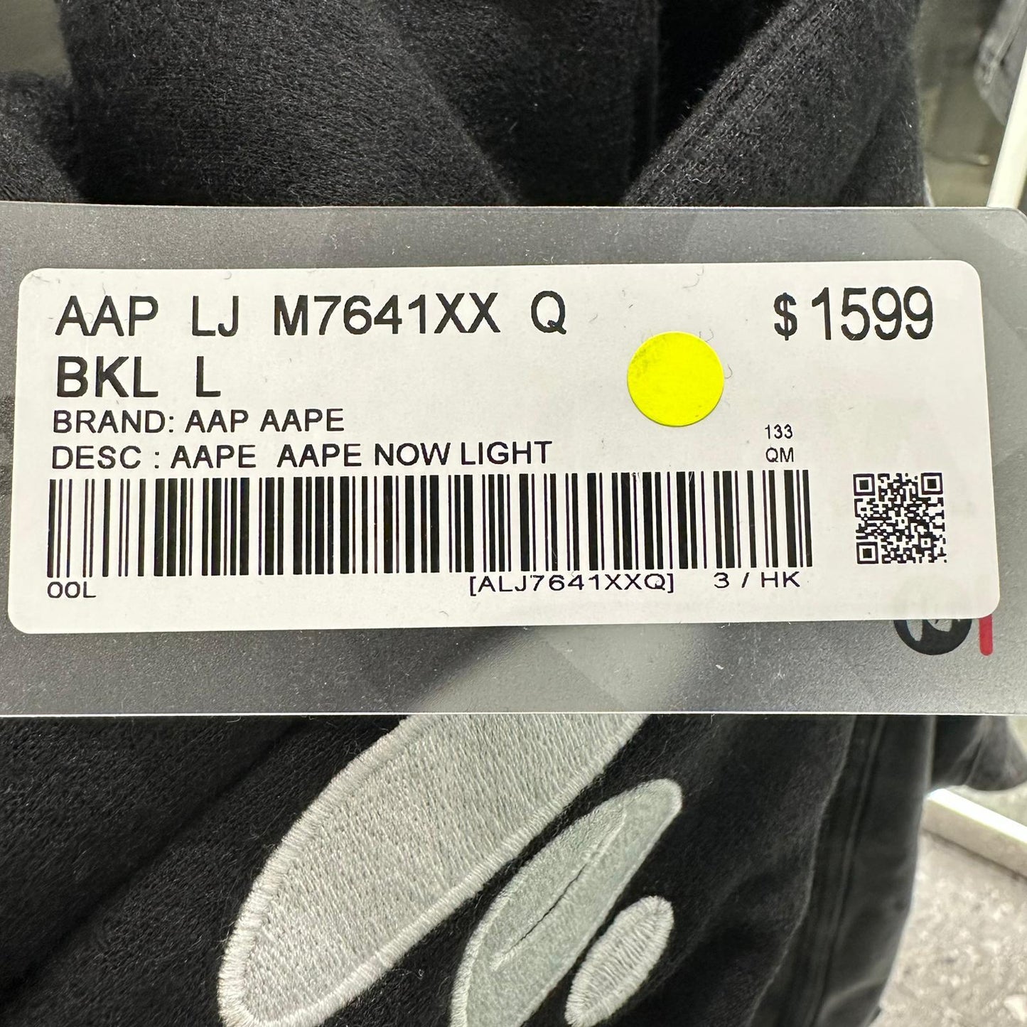 香港直郵 專櫃正品 Aape 26春夏 男 猿人刺繡復古水洗做舊牛仔外套7641