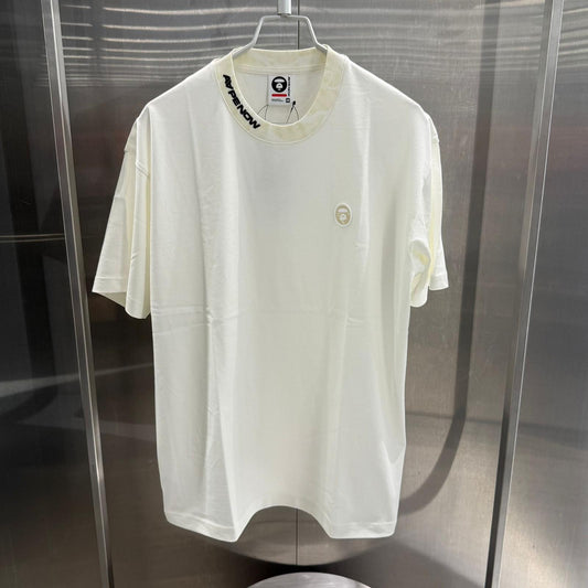 香港直郵 專櫃正品 Aape 26春夏 男 猿人小標徽章迷彩領口純色短袖T恤1814
