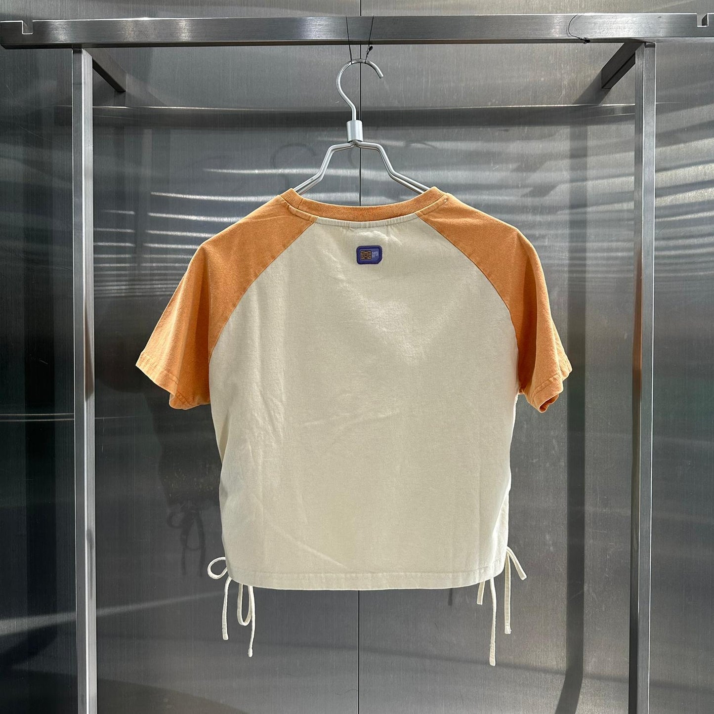香港直郵 專櫃正品 Aape 26春夏 女 字母刺繡蝴蝶結抽繩綁帶短款短袖T恤1918