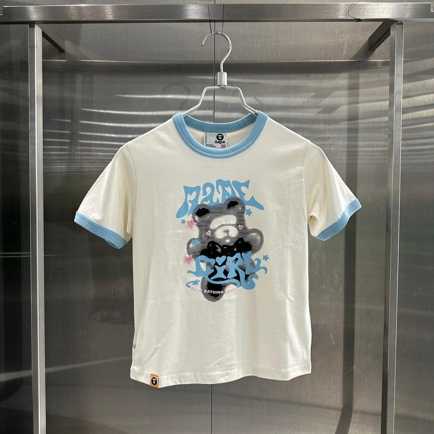 香港直郵 專櫃正品 Aape 26春夏 女 立體愛心五角星圖案印花短袖T恤1915