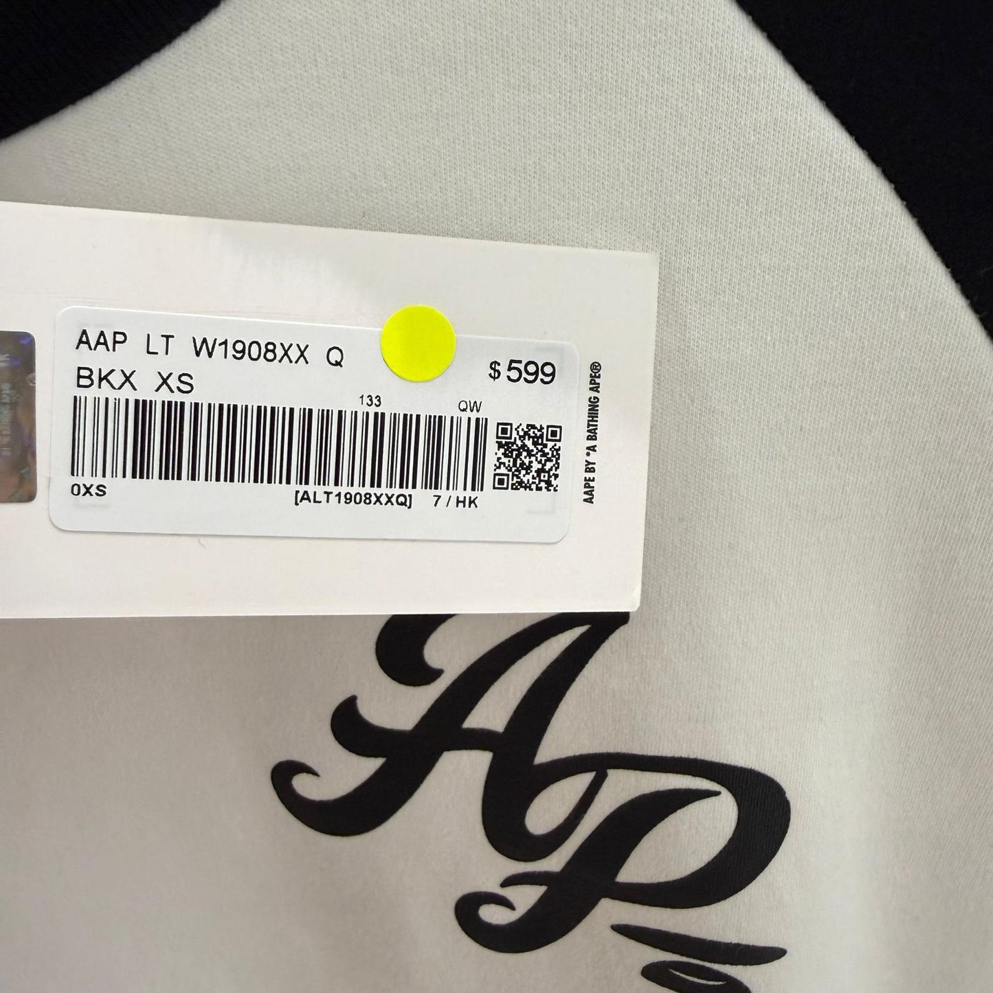香港直郵 專櫃正品 Aape 26春夏 女 字母刺繡鉤針編織小花短款長袖T恤1908